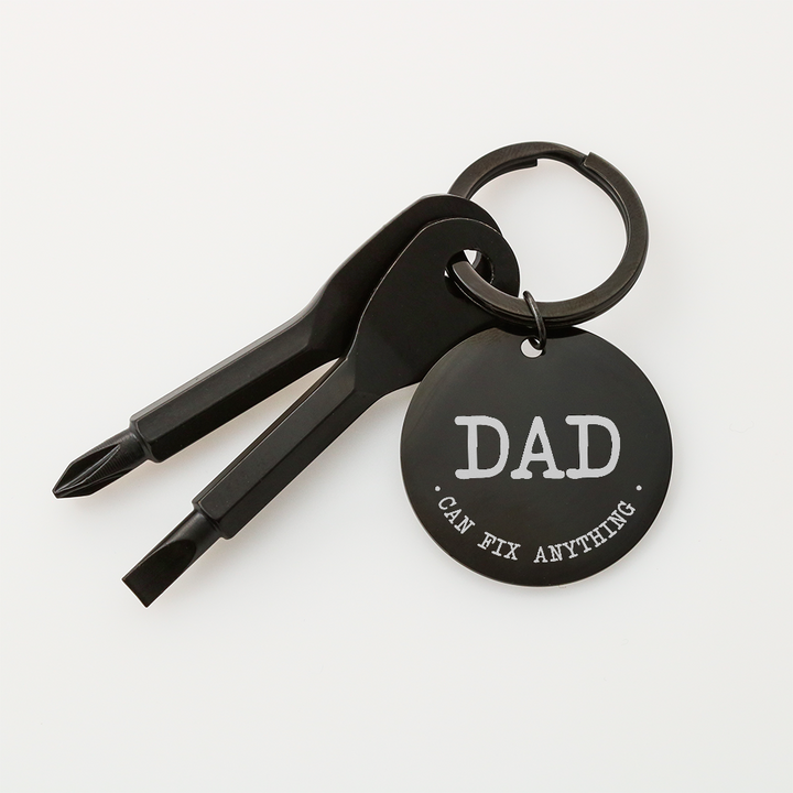 Dad, Can Fix Anything Screwdriver Keychain – Gift for Dad