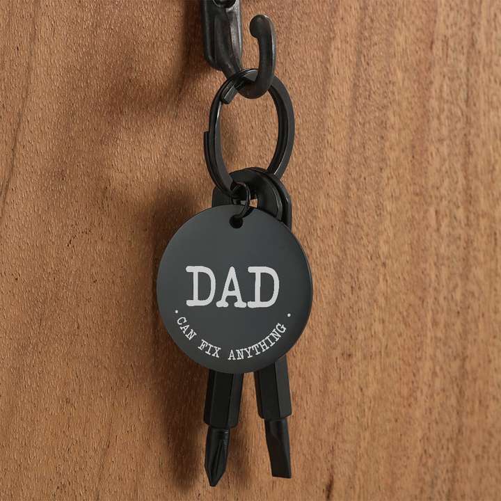 Dad, Can Fix Anything Screwdriver Keychain – Gift for Dad