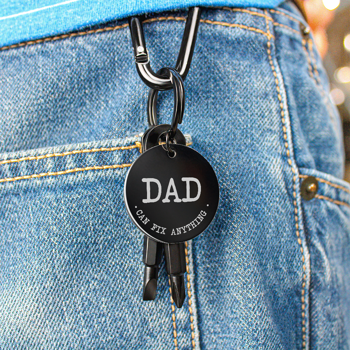 Dad, Can Fix Anything Screwdriver Keychain – Gift for Dad