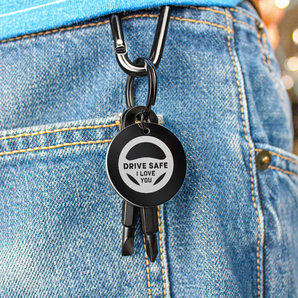 Drive Safe, I Love You Screwdriver Keychain – Gift for Dad - Gift for Husband