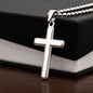 Faith Cross Ball Chain Necklace – Gift for Him