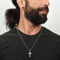 Faith Cross Ball Chain Necklace – Gift for Him
