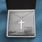 Faith Cross Ball Chain Necklace – Gift for Him