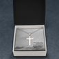 Faith Cross Ball Chain Necklace – Gift for Him