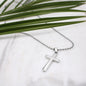 Faith Cross Ball Chain Necklace – Gift for Him