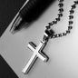 Faith Cross Ball Chain Necklace – Gift for Him