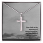 Faith Cross Ball Chain Necklace – Gift for Him