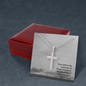 Faith Cross Ball Chain Necklace – Gift for Him