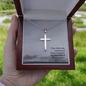 Faith Cross Ball Chain Necklace – Gift for Him
