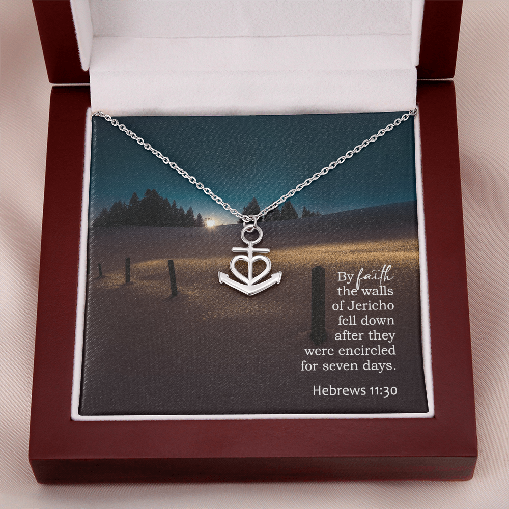 Faith Anchor Necklace – Gift for Her - Gift for Him