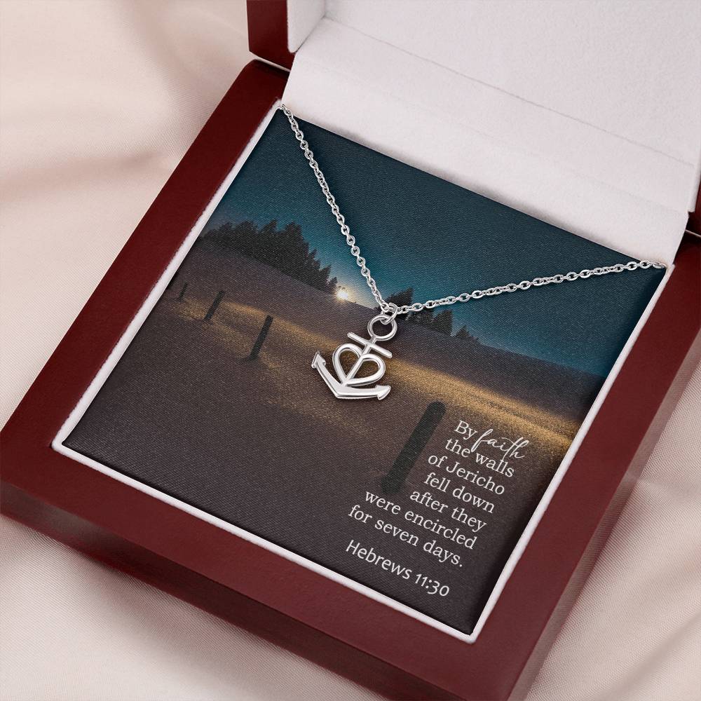 Faith Anchor Necklace – Gift for Her - Gift for Him