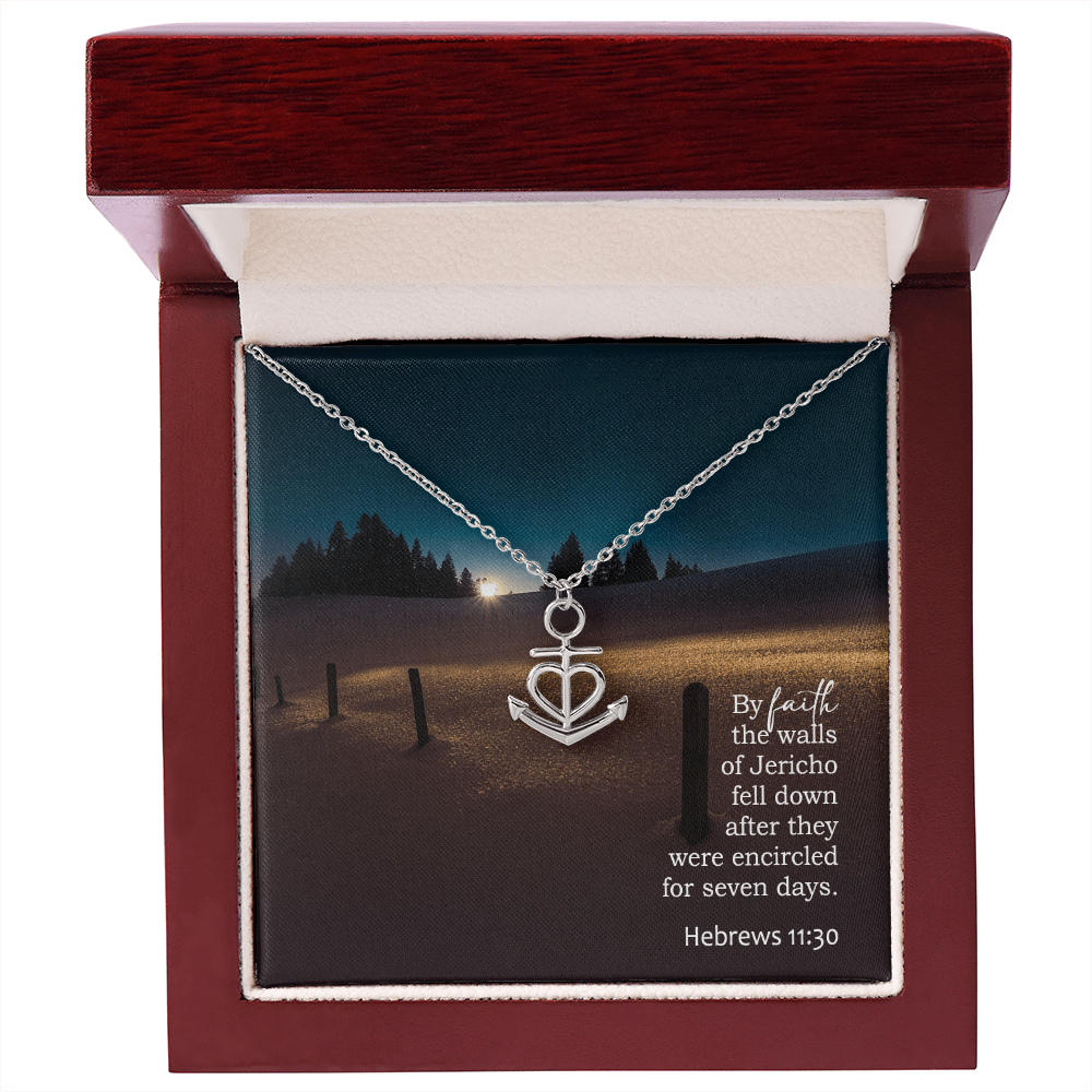 Faith Anchor Necklace – Gift for Her - Gift for Him