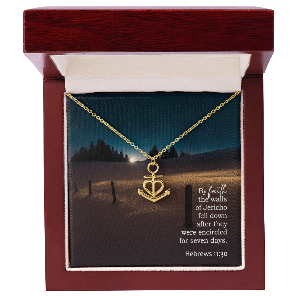Faith Anchor Necklace – Gift for Her - Gift for Him