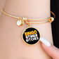 Bingo Time Bitches - Non-Message Card Luxury Circle Bangle - Gift for Her