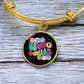 Bingo Squad - Non-Message Card Luxury Circle Bangle - Gift for Her - Gift for Him