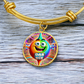 Dab Or Die 2 - Non-Message Card Luxury Circle Bangle - Gift for Her