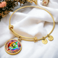 Dab Or Die 2 - Non-Message Card Luxury Circle Bangle - Gift for Her