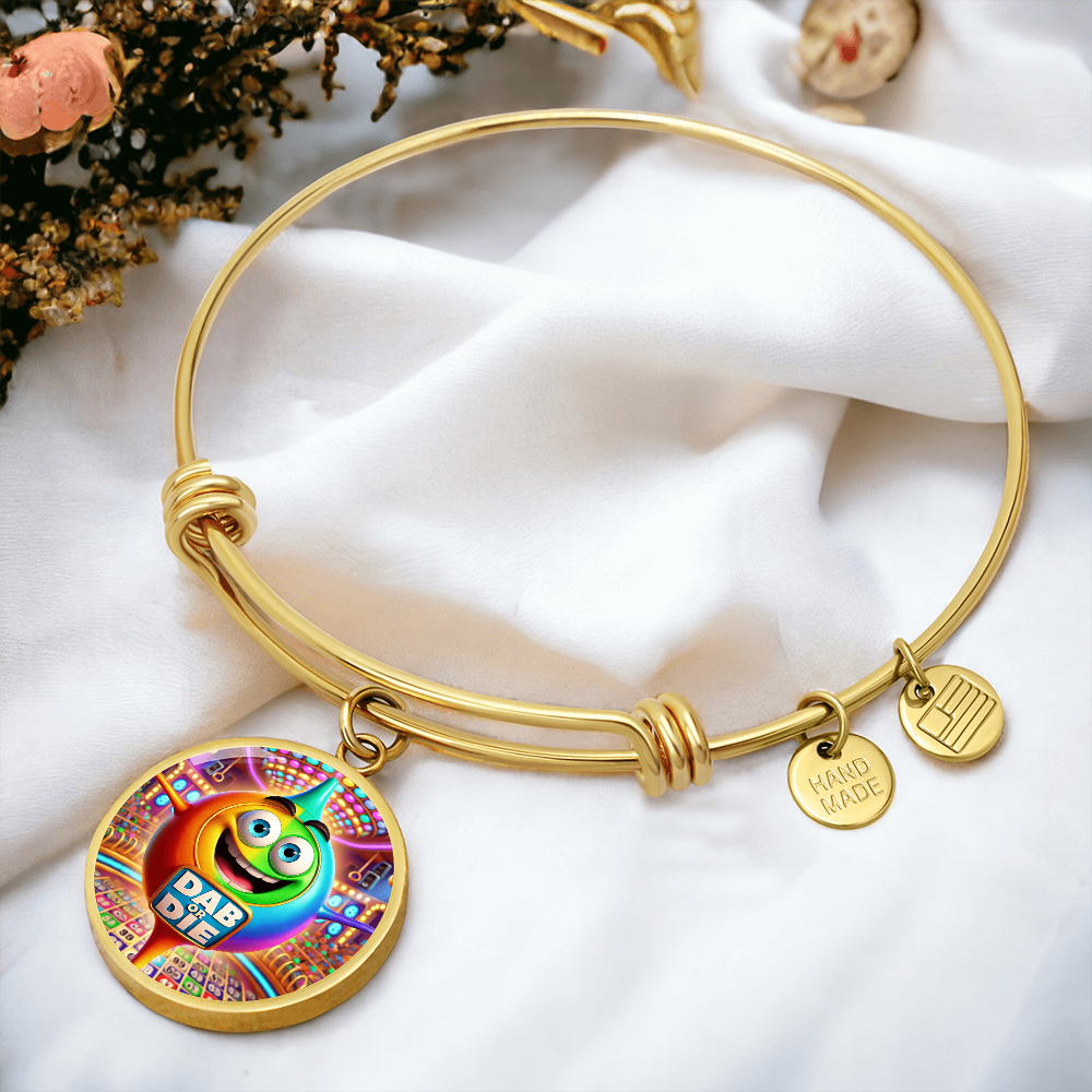 Dab Or Die 2 - Non-Message Card Luxury Circle Bangle - Gift for Her