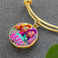 Bingo BFFS 1 - Non-Message Card Luxury Circle Bangle - Gift for Her