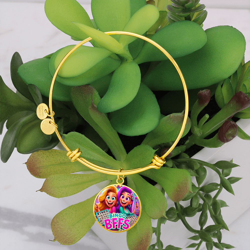 Bingo BFFS 1 - Non-Message Card Luxury Circle Bangle - Gift for Her