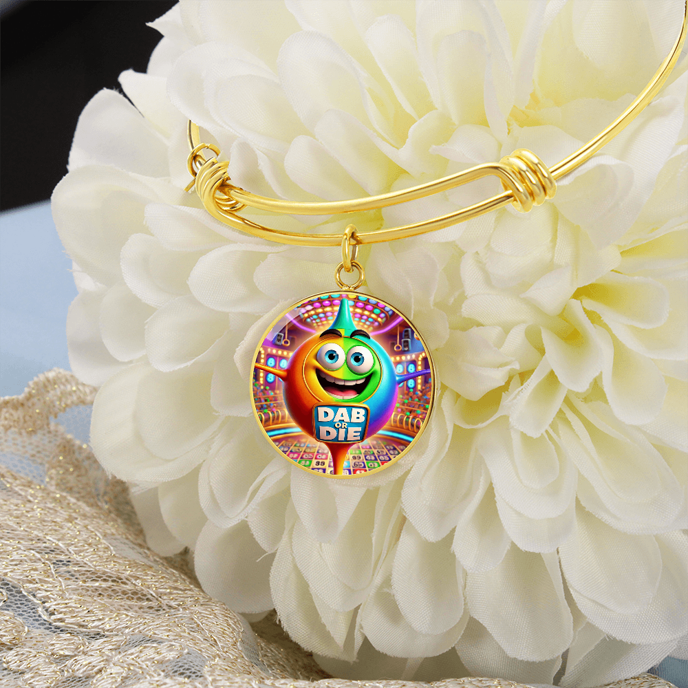 Dab Or Die 2 - Non-Message Card Luxury Circle Bangle - Gift for Her