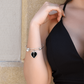Faith (White) - Non-Message Card Luxury Heart Bangle - Gift for Her