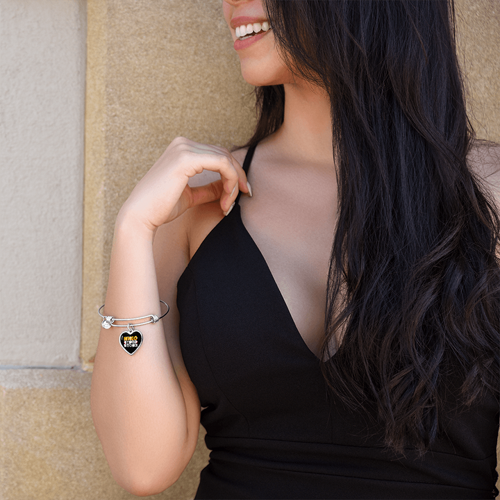 Bingo Time Bitches – Luxury Heart Bangle – Gift for Her