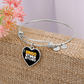 Bingo Time Bitches - Non-Message Card Luxury Heart Bangle - Gift for Her