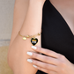 Bingo Time Bitches - Non-Message Card Luxury Heart Bangle - Gift for Her