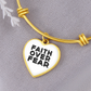 Faith Over Fear (Black) - Non-Message Card Luxury Heart Bangle - Gift for Her - Gift for Him