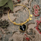 Faith (White) - Non-Message Card Luxury Heart Bangle - Gift for Her
