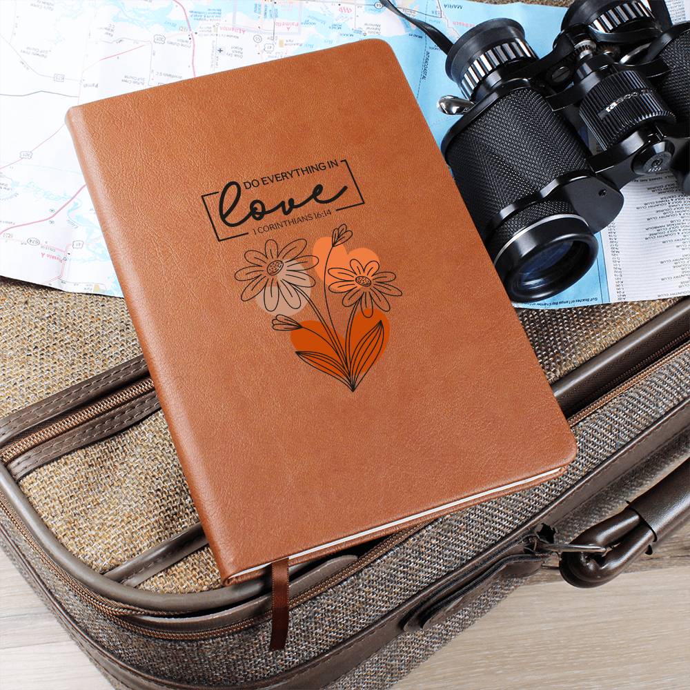 Do Everything In Love (Orange) Graphic Journal – Gift for Her