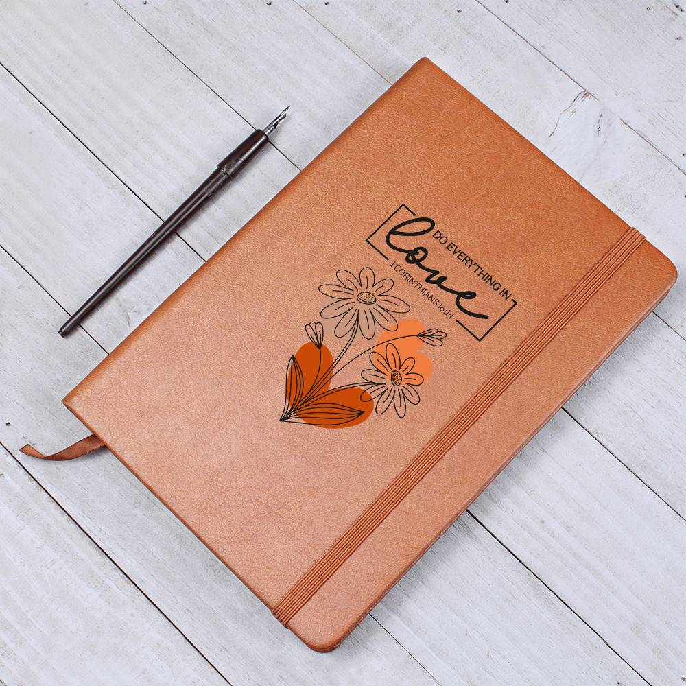 Do Everything In Love (Orange) Graphic Journal – Gift for Her