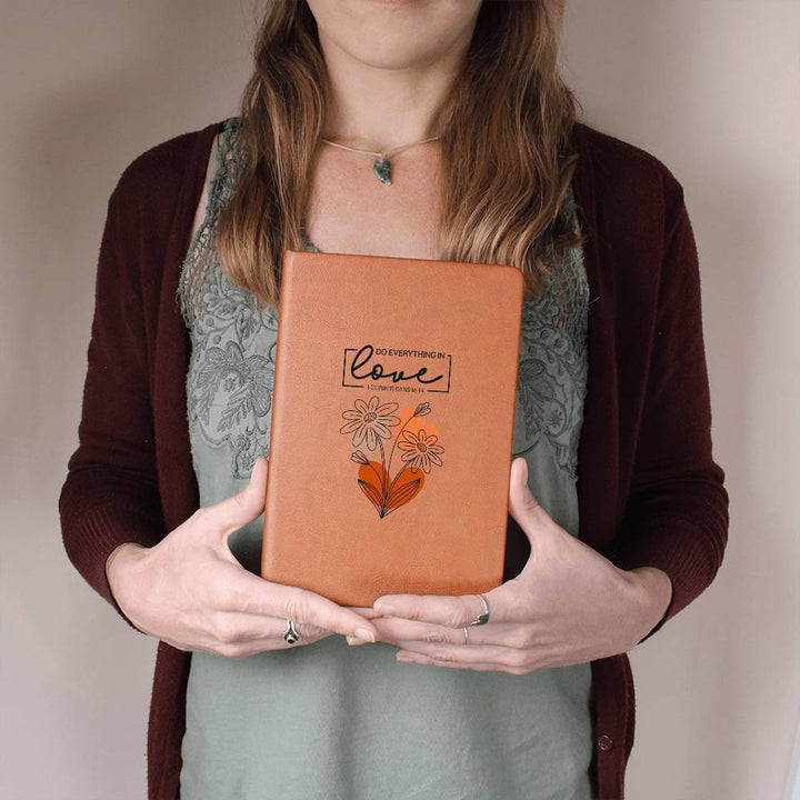 Do Everything In Love (Orange) Graphic Journal – Gift for Her