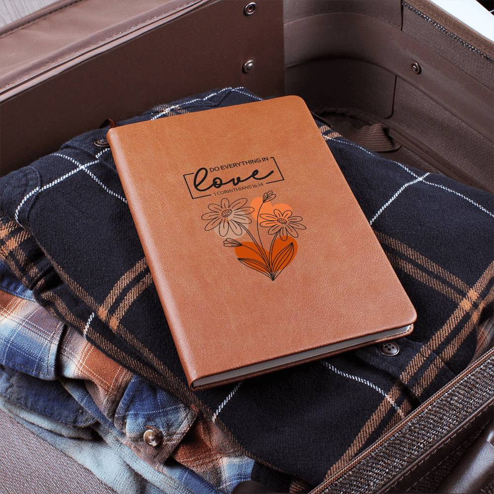 Do Everything In Love (Orange) Graphic Journal – Gift for Her