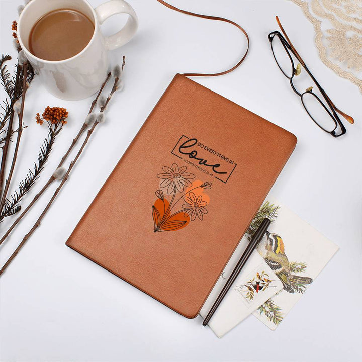 Do Everything In Love (Orange) Graphic Journal – Gift for Her