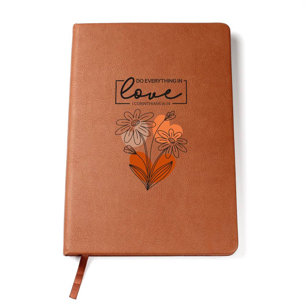 Do Everything In Love (Orange) - Graphic Journal - Gift for Her