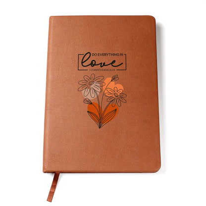 Do Everything In Love (Orange) - Graphic Journal - Gift for Her