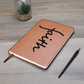 Faith (Black) - Graphic Leather Journal - Gift for Her - Gift for Him