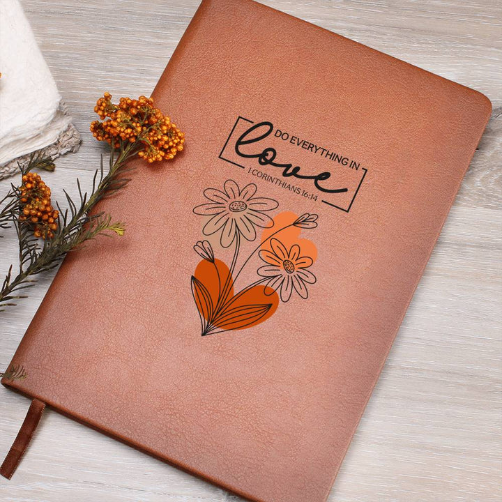 Do Everything In Love (Orange) Graphic Journal – Gift for Her