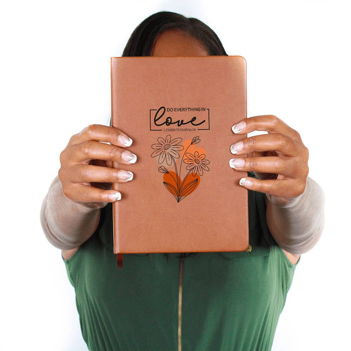 Do Everything In Love (Orange) Graphic Journal – Gift for Her