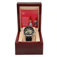 To My Man, This Holiday Season Has Me Feeling Especially Blessed To Have You By My Side - Merry Christmas - Men's Openwork Watch with Message Card - Gift for Man