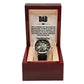 Dad, Here's A Reminder That Your Dedication & Hard Work To Provide The Best For Our Family - Men's Openwork Watch + MC - Gift for Dad