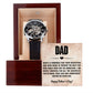 Dad, Here's A Reminder That Your Dedication & Hard Work To Provide The Best For Our Family - Men's Openwork Watch + MC - Gift for Dad