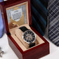 To My Grandpa, All Of Those Things That You Taught Us When We Were Little Are Becoming More And More Important In My Life Now - Merry Christmas - Men's Openwork Watch with Message Card - Gift for Grandpa
