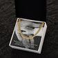 To My Husband, Thank You For Being Such A Wonderful Dad & A Loving Husband - Happy Father's Day - Cuban Link Chain Necklace - Gift for Husband
