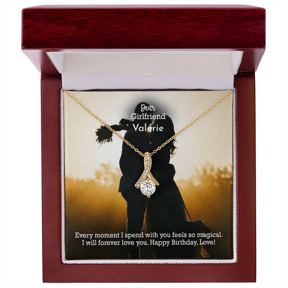 Dear Girlfriend, Every Moment I Spend With You Feels So Magical - Happy Birthday - Alluring Beauty Necklace - Gift for Girlfriend