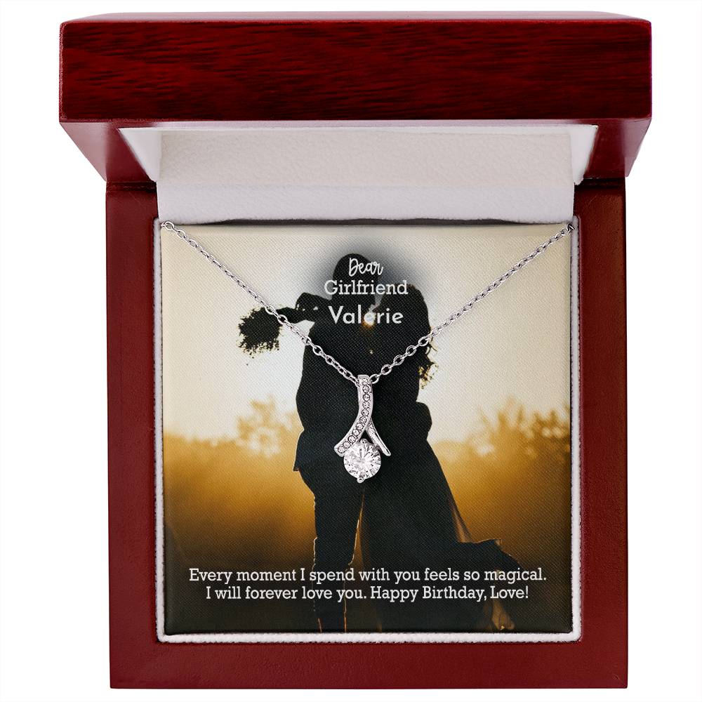 Dear Girlfriend, Every Moment I Spend With You Feels So Magical - Happy Birthday - Alluring Beauty Necklace - Gift for Girlfriend