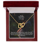 To My Soulmate, Your Eyes Tell How Excited You are To Begin This New Chapter & You Can Tell How Happy I am To Be A Part Of It - Happy Birthday - Interlocking Hearts Necklace - Gift for Soulmate