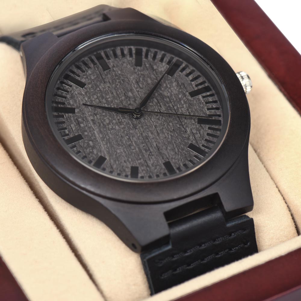 To My Husband, I Have Been Blessed In Numerous Ways, But You Are The Greatest Blessing – Merry Christmas – Wooden Watch with Message Card – Gift for Husband